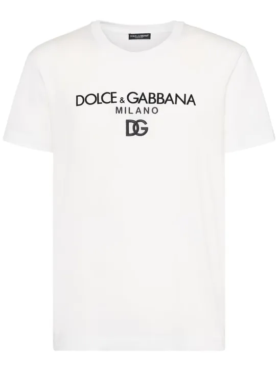 Dolce&amp;Gabbana   Logo cotton t-shirt 