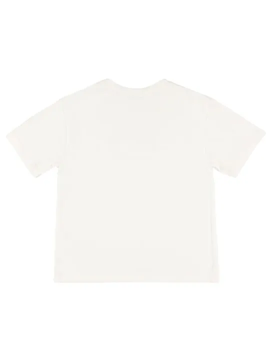 Dolce&amp;Gabbana   Logo printed cotton jersey t-shirt 