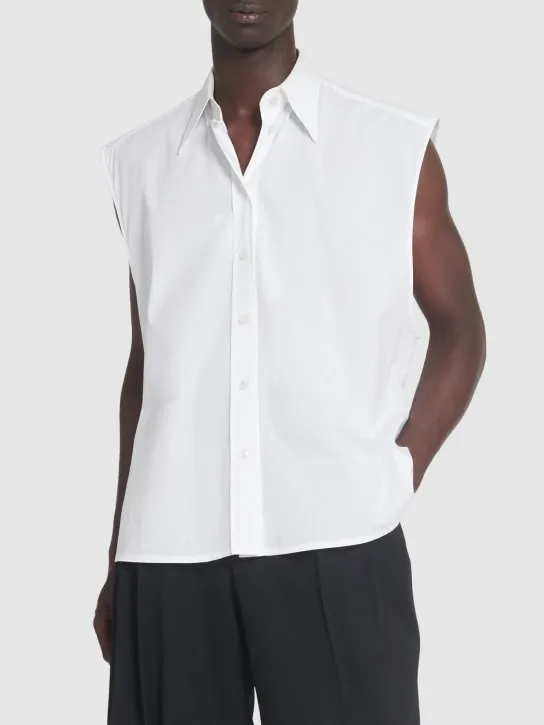 Dolce&amp;Gabbana   Sleeveless poplin shirt 