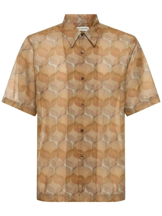 Dries Van Noten   Clasen printed cupro shirt 