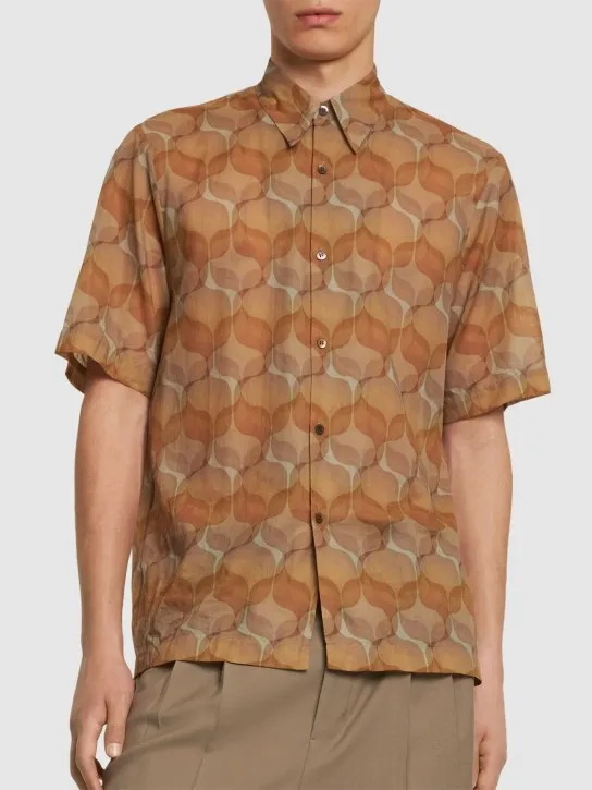 Dries Van Noten   Clasen printed cupro shirt 