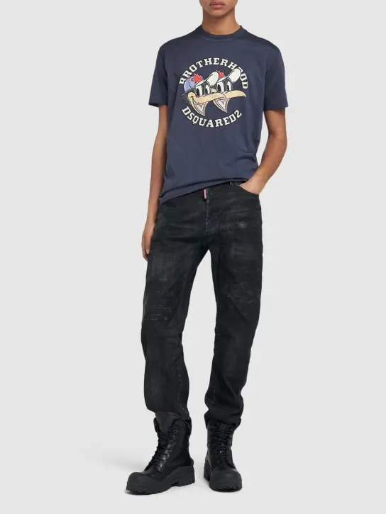 Dsquared2   Cool fit printed cotton t-shirt 