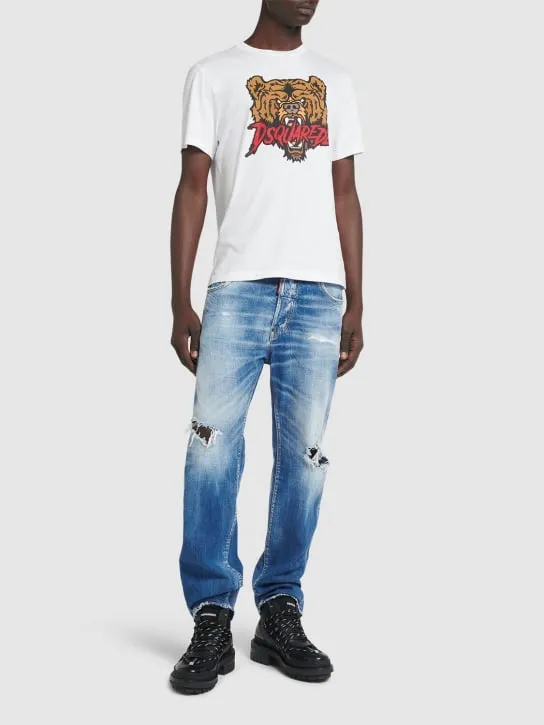 Dsquared2   Regular bear print t-shirt 