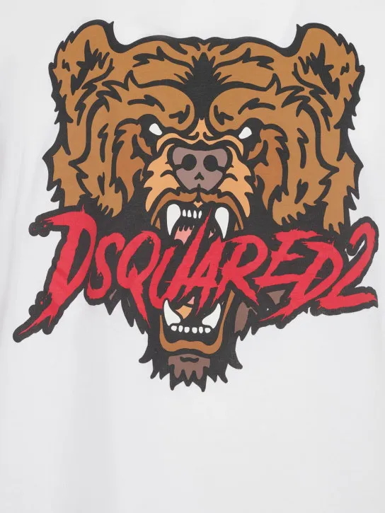 Dsquared2   Regular bear print t-shirt 