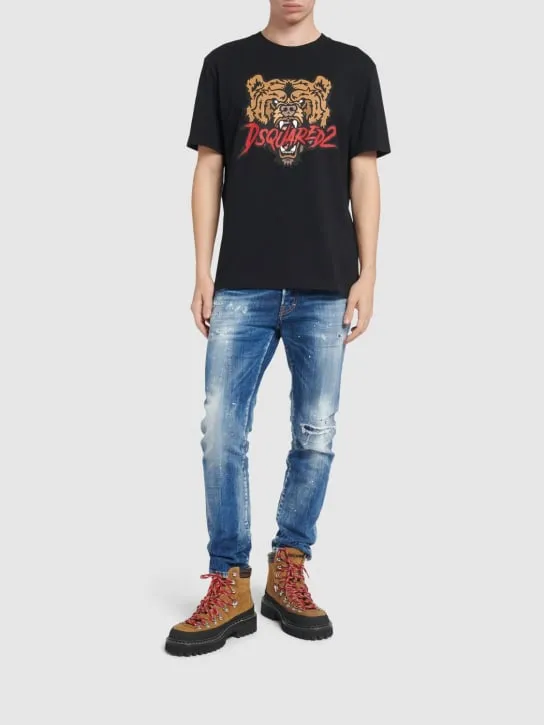 Dsquared2   Regular bear print t-shirt 