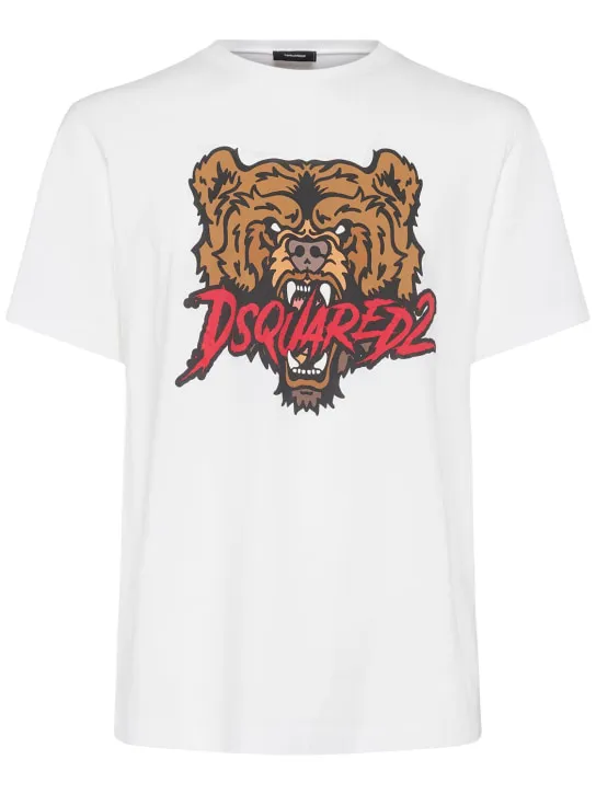 Dsquared2   Regular bear print t-shirt 