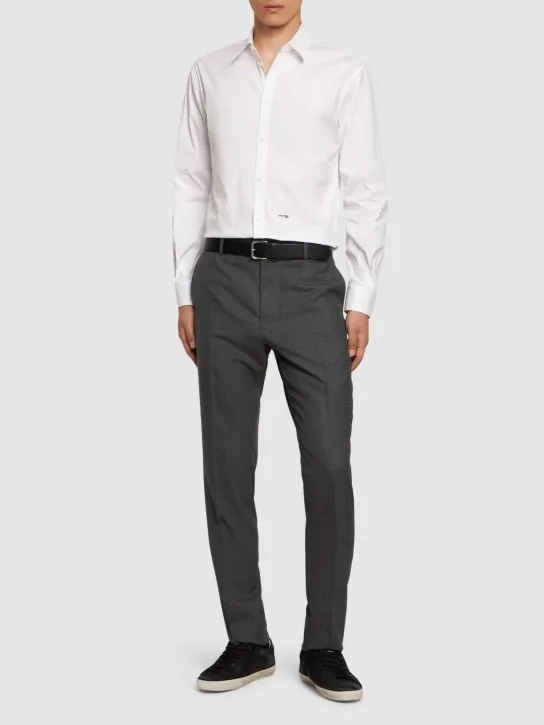 Dsquared2   Stretch cotton poplin shirt 