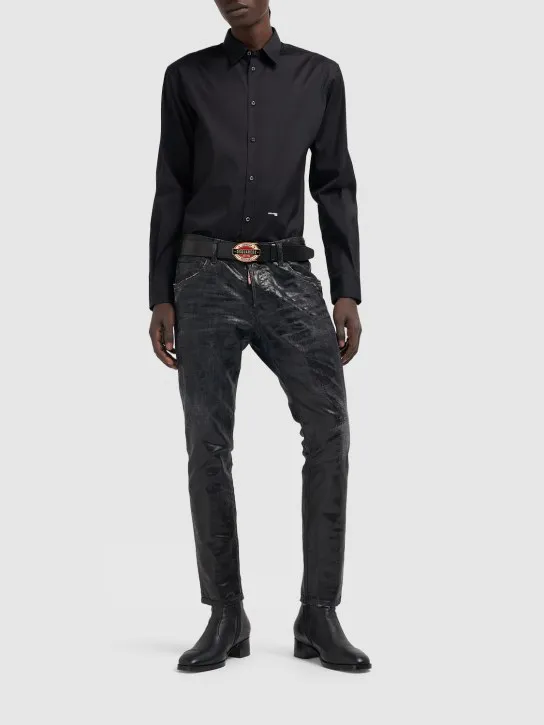 Dsquared2   Stretch cotton poplin shirt 