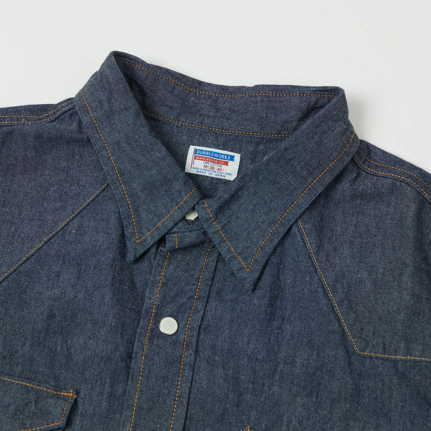 Dubbleworks Lot. 43001 Western Shirt - Navy Blue