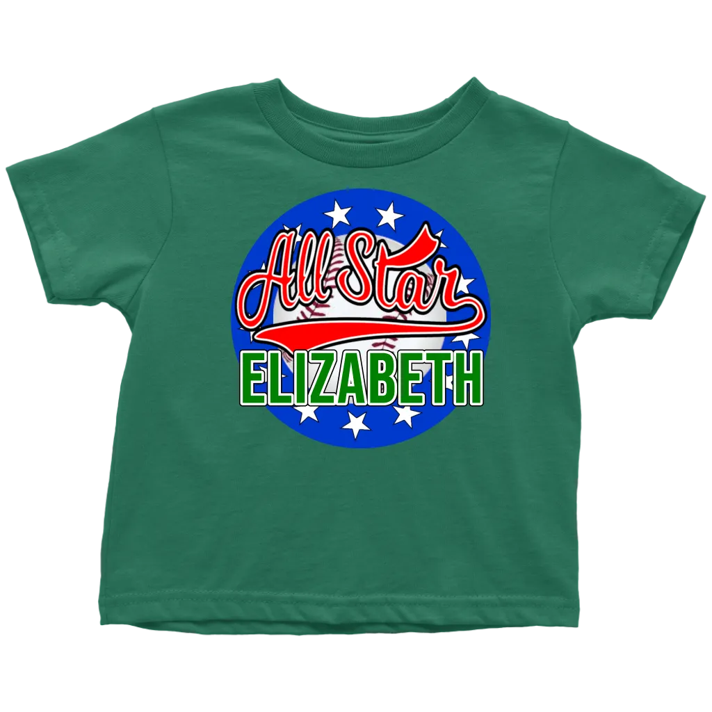 ELIZABETH ALL STAR TODDLER T-SHIRT FOR ELIZABETH