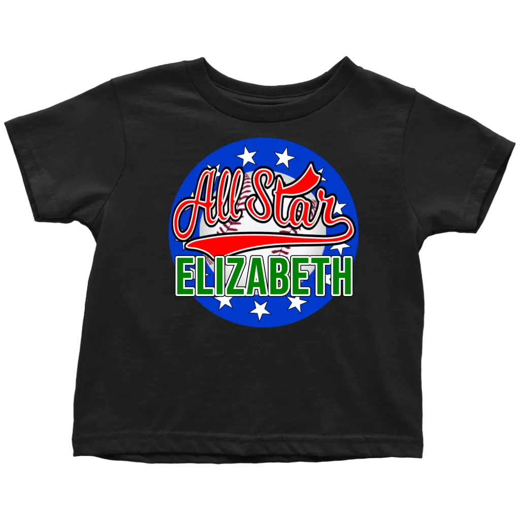 ELIZABETH ALL STAR TODDLER T-SHIRT FOR ELIZABETH