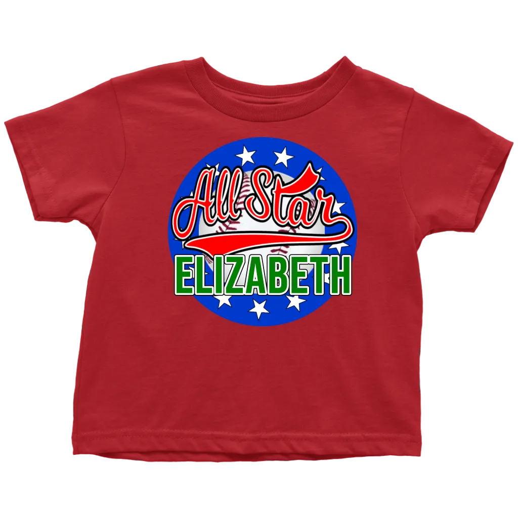 ELIZABETH ALL STAR TODDLER T-SHIRT FOR ELIZABETH