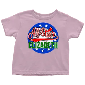 ELIZABETH ALL STAR TODDLER T-SHIRT FOR ELIZABETH