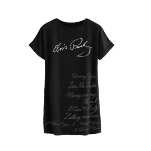 Elvis Presley Love Song Titles Nightshirt