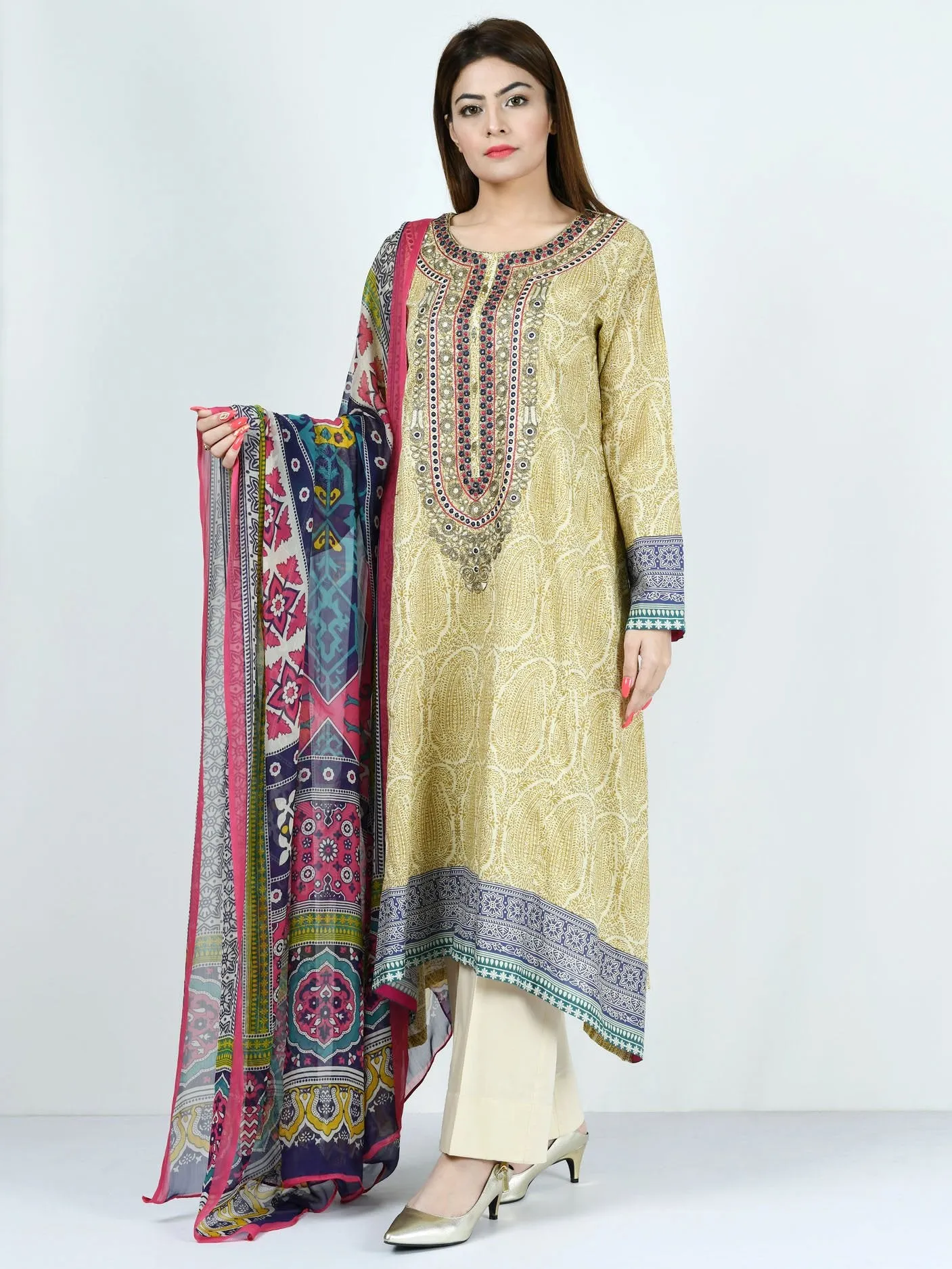 Embroidered Lawn Suit