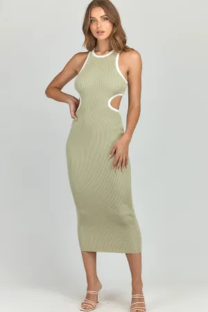 Emily knit dress Khaki