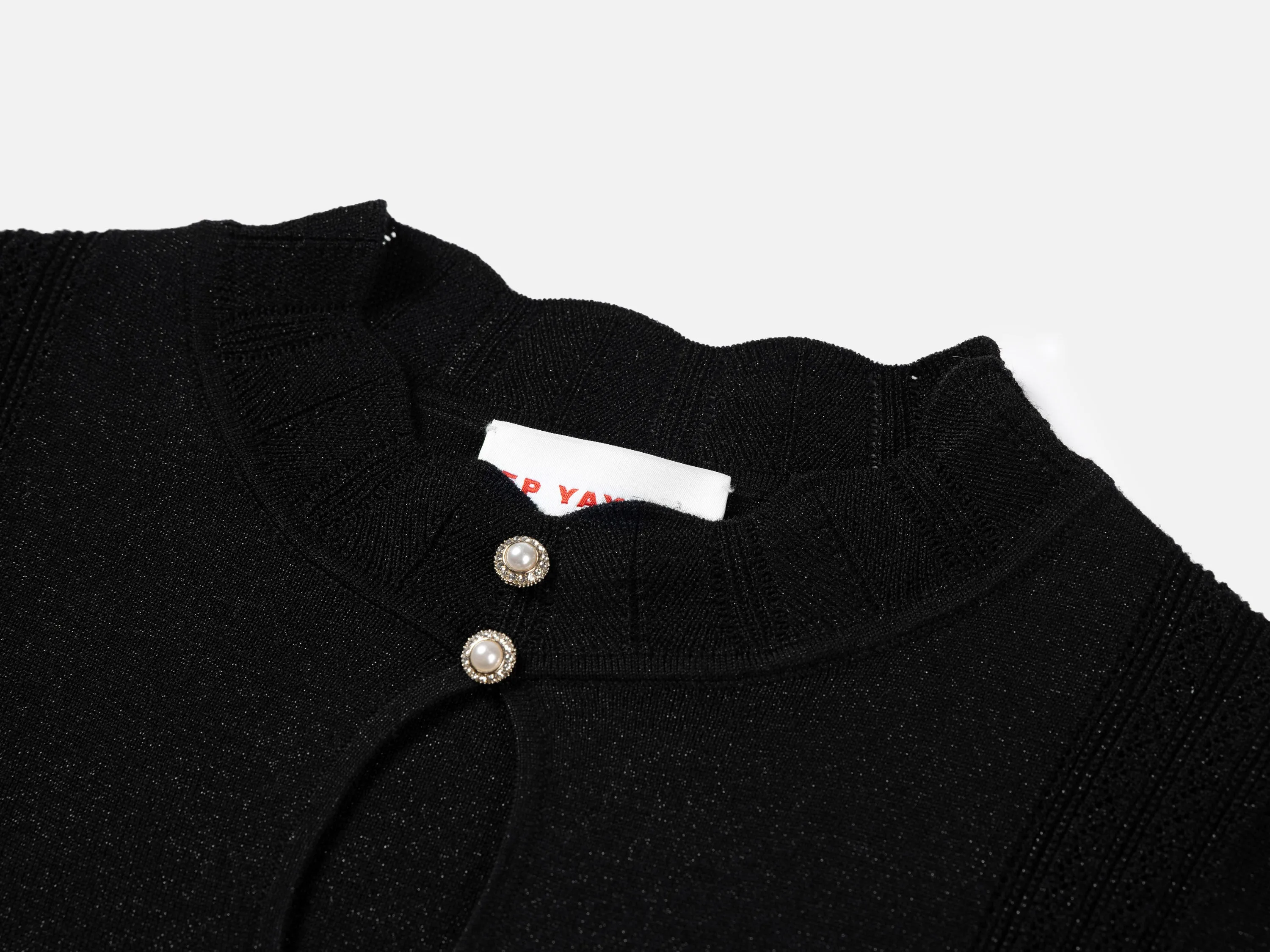 EP YAYING Black Knitted Shirt