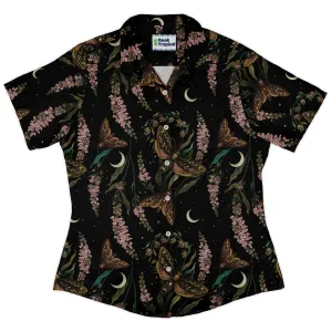 Episodic Death Moth Flow Curvy Button Up Shirt