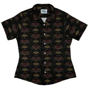 Episodic Moth Fall Curvy Button Up Shirt