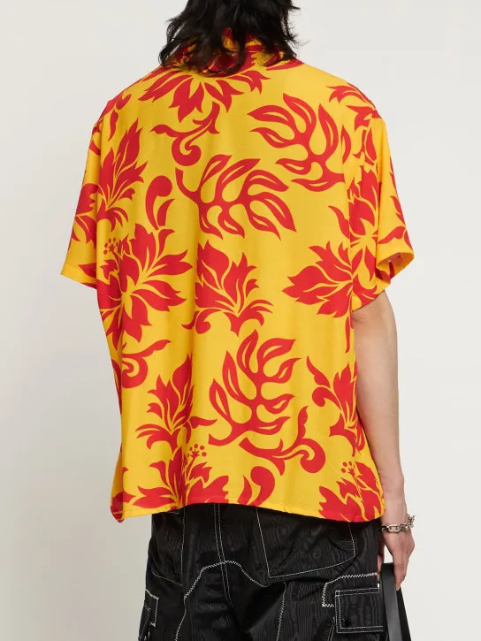 ERL   Floral printed short sleeved shirt 