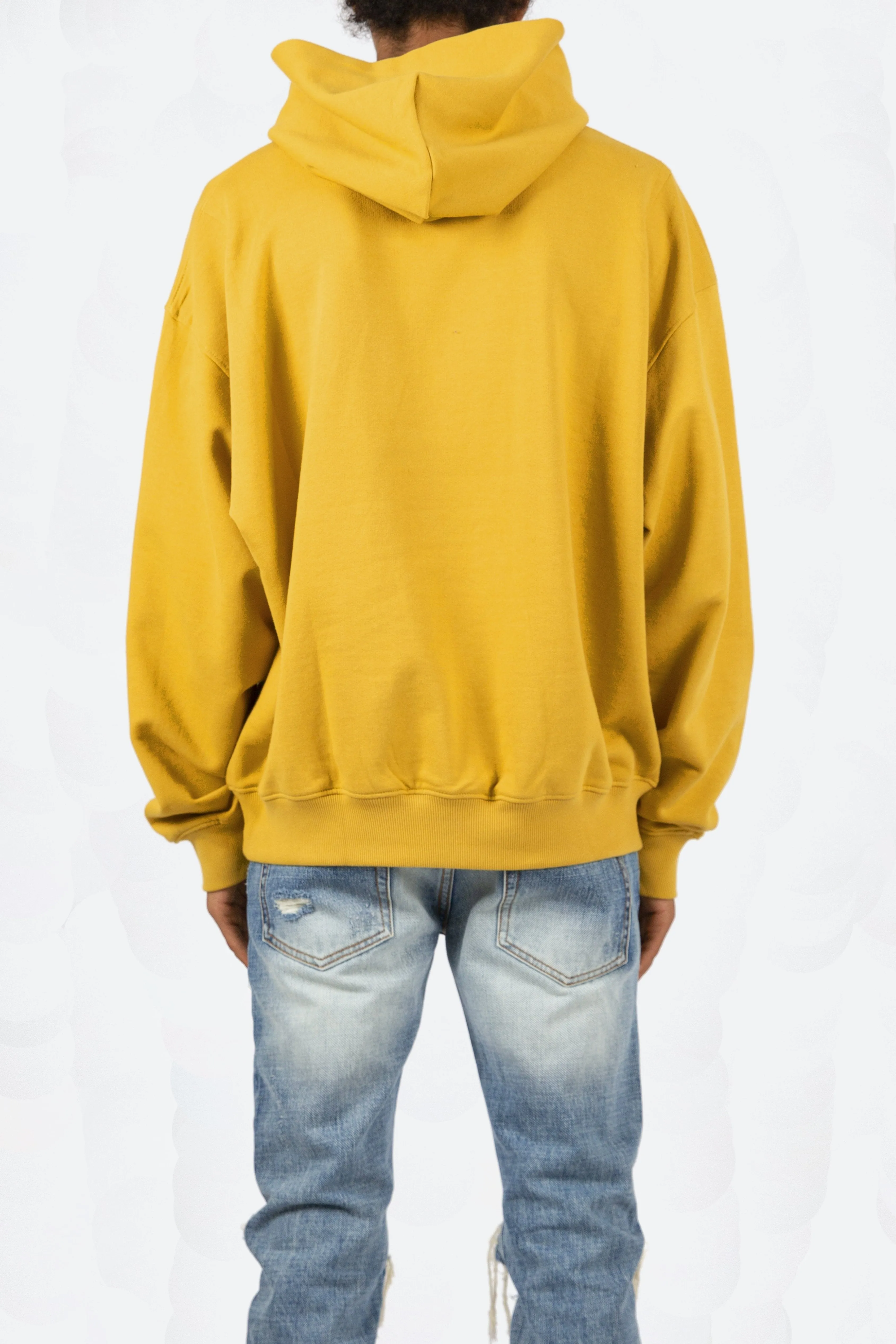 Essential Henley Hoodie - Mustard