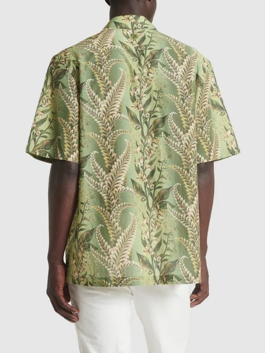 Etro   Floral printed cotton shirt 