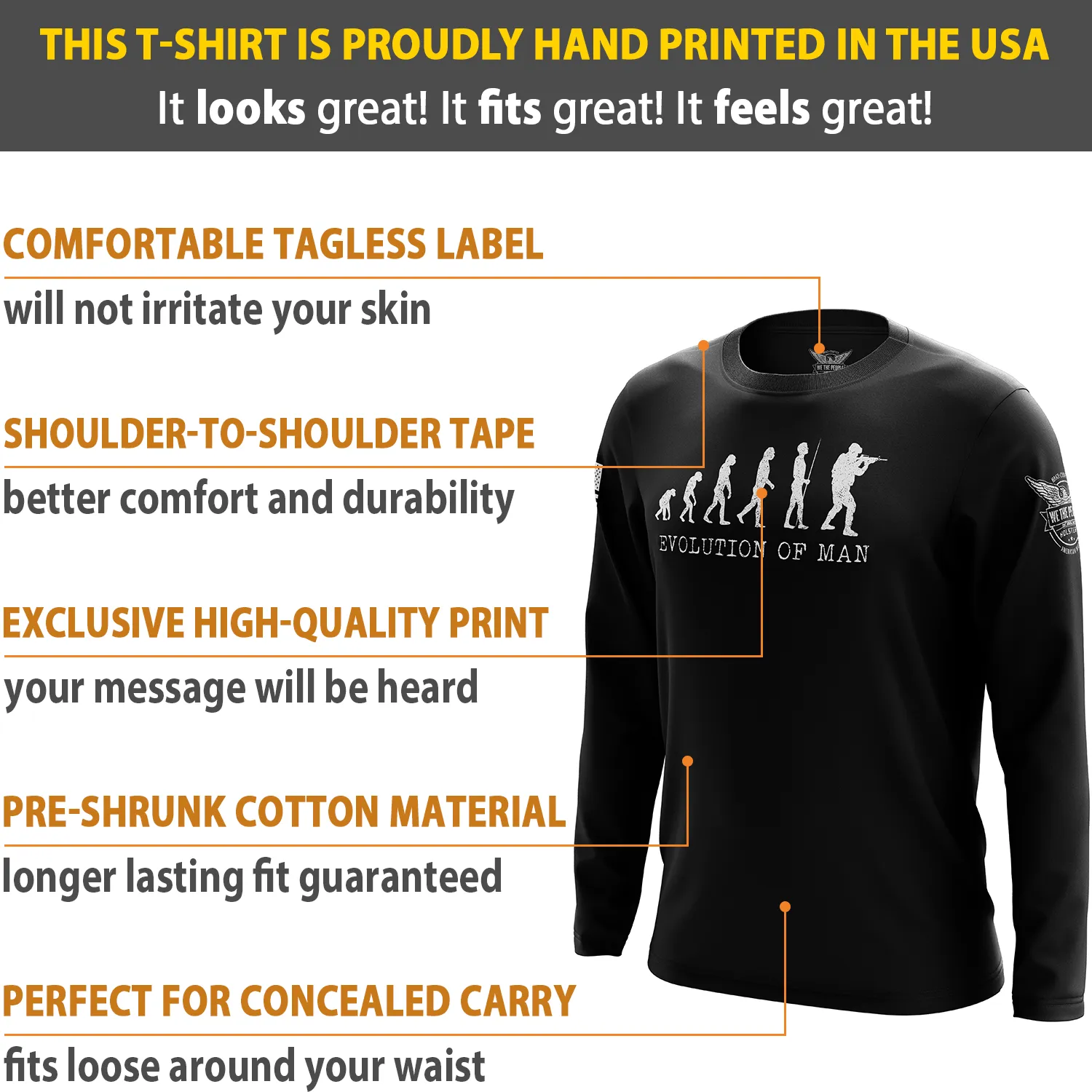 Evolution of Man Long Sleeve Shirt