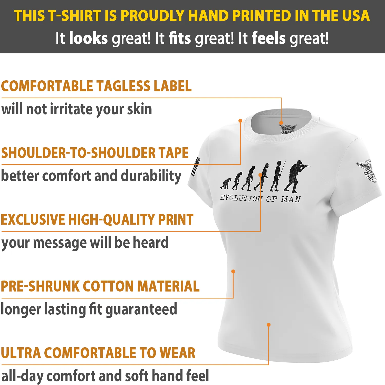 Evolution of Man Women's Short Sleeve Shirt