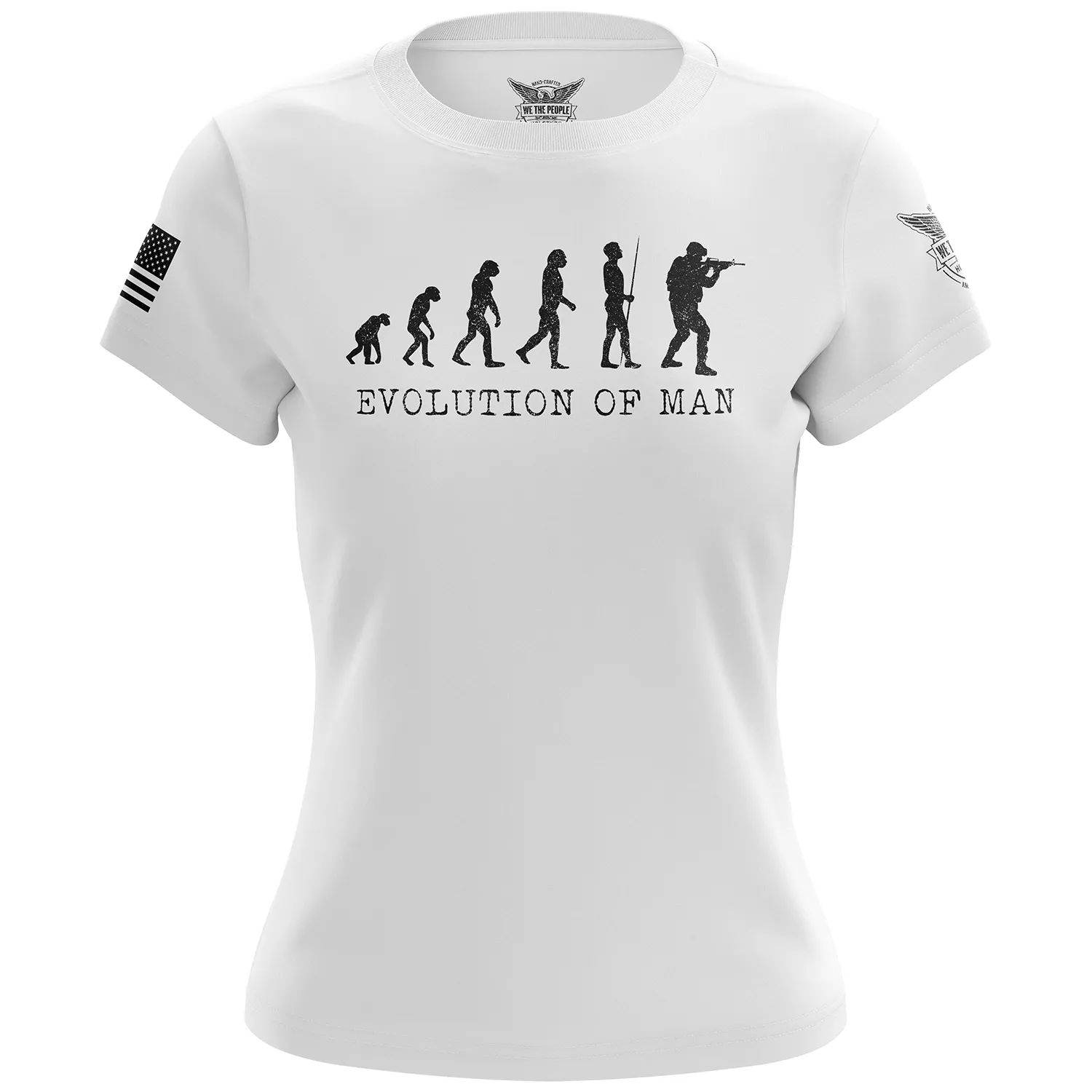 Evolution of Man Women's Short Sleeve Shirt