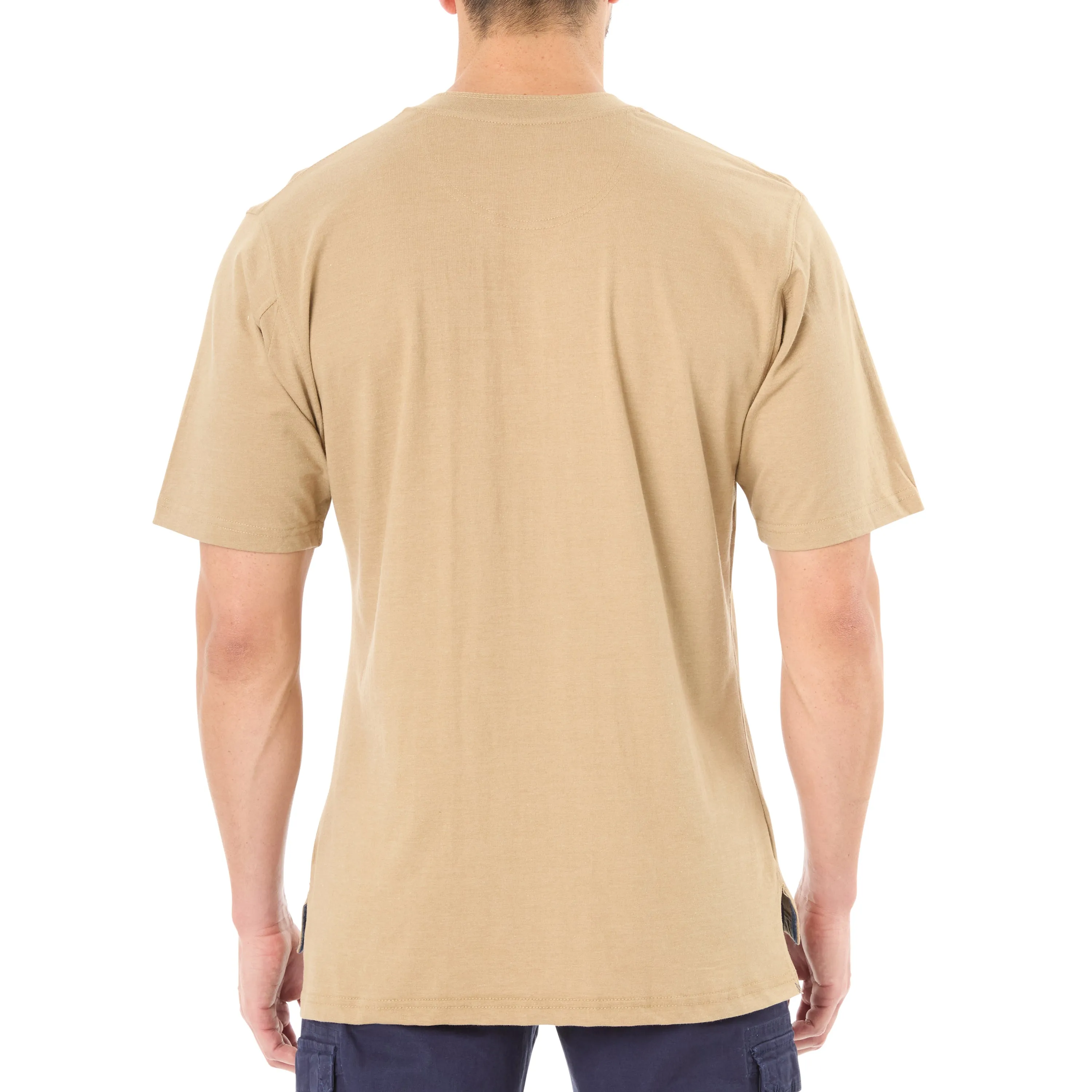 EXTENDED TAIL SHORT SLEEVE HENLEY