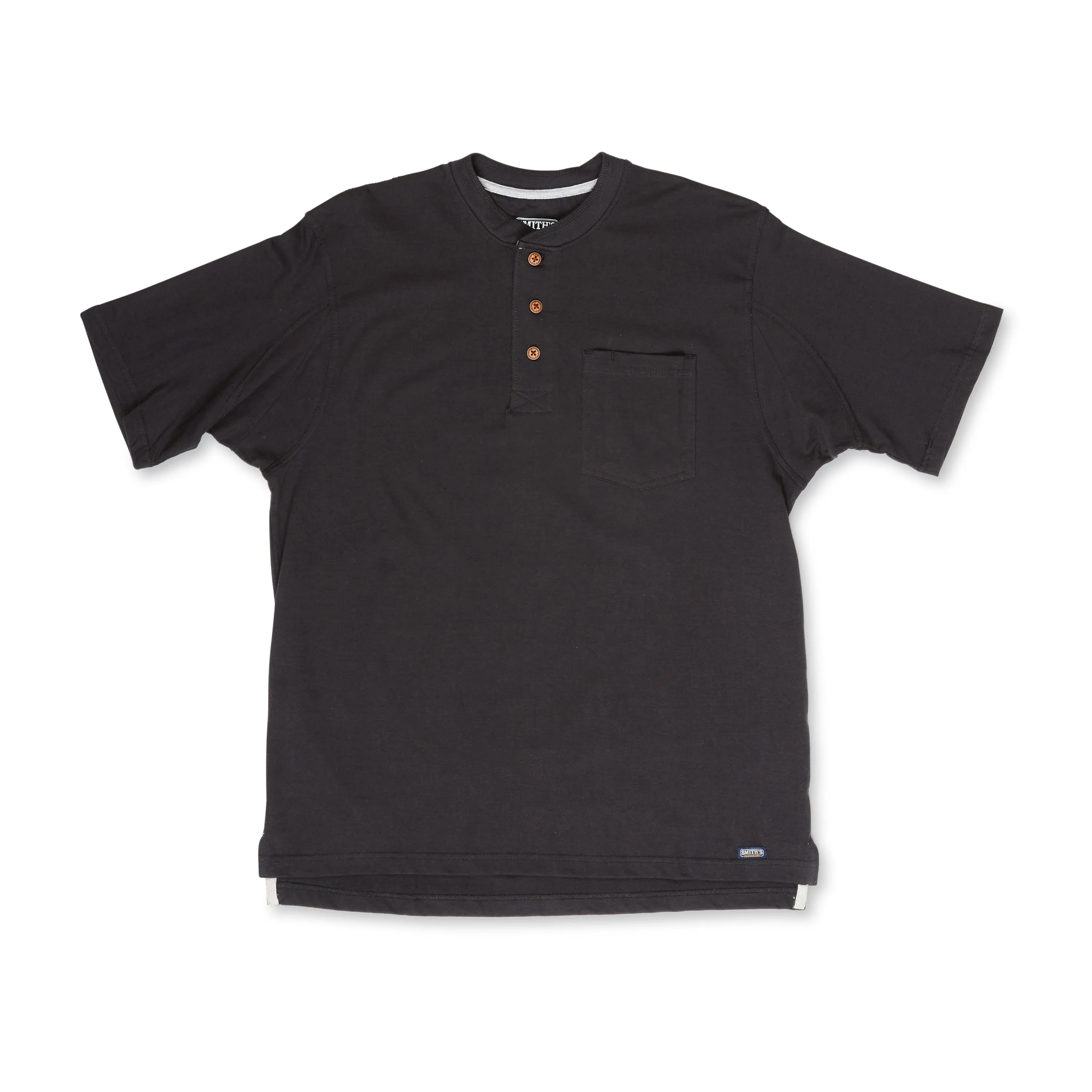 EXTENDED TAIL SHORT SLEEVE HENLEY