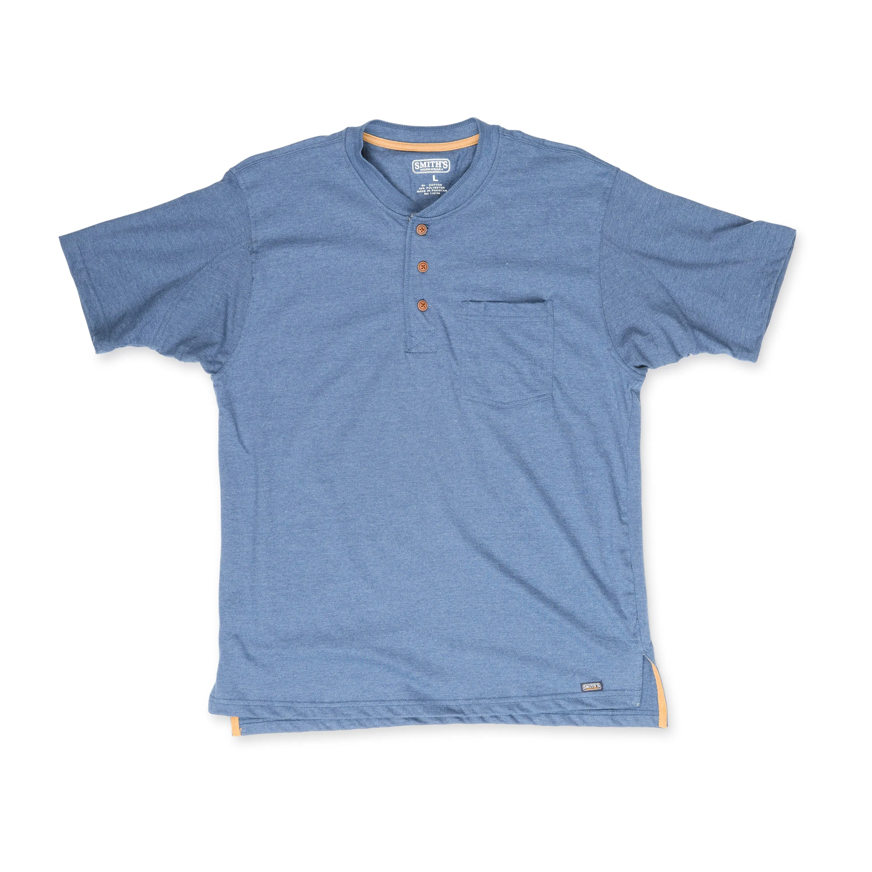 EXTENDED TAIL SHORT SLEEVE HENLEY