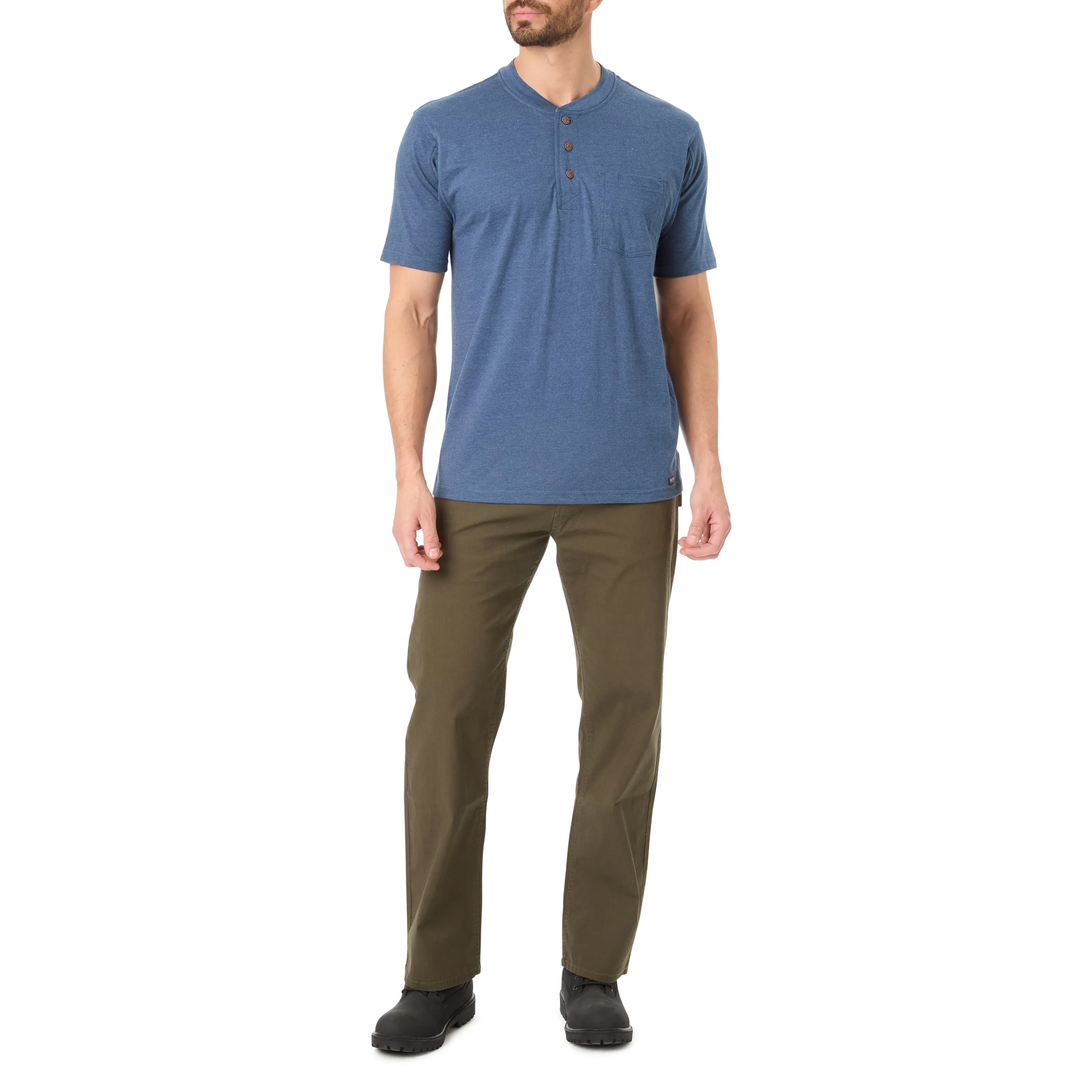 EXTENDED TAIL SHORT SLEEVE HENLEY