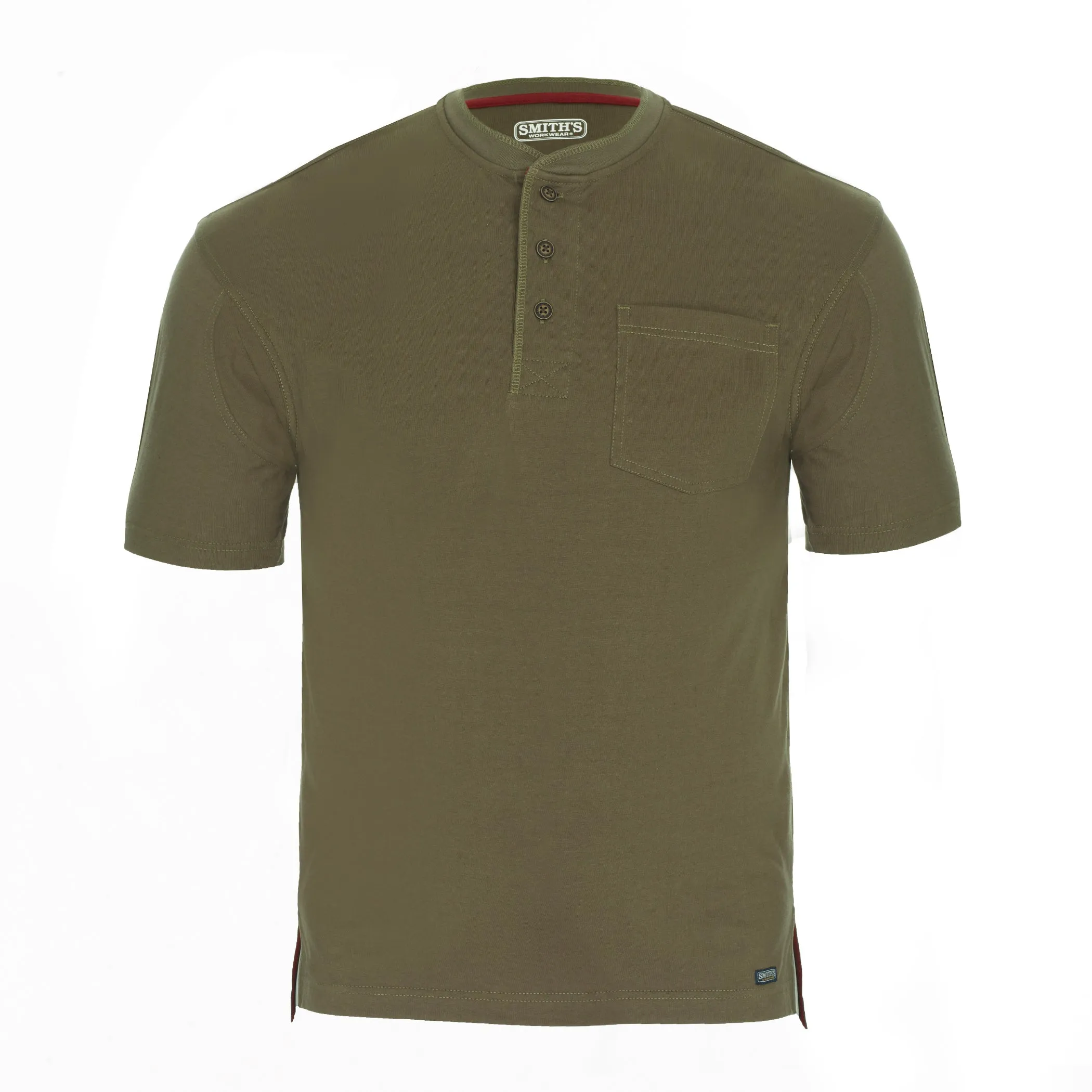 EXTENDED TAIL SHORT SLEEVE HENLEY