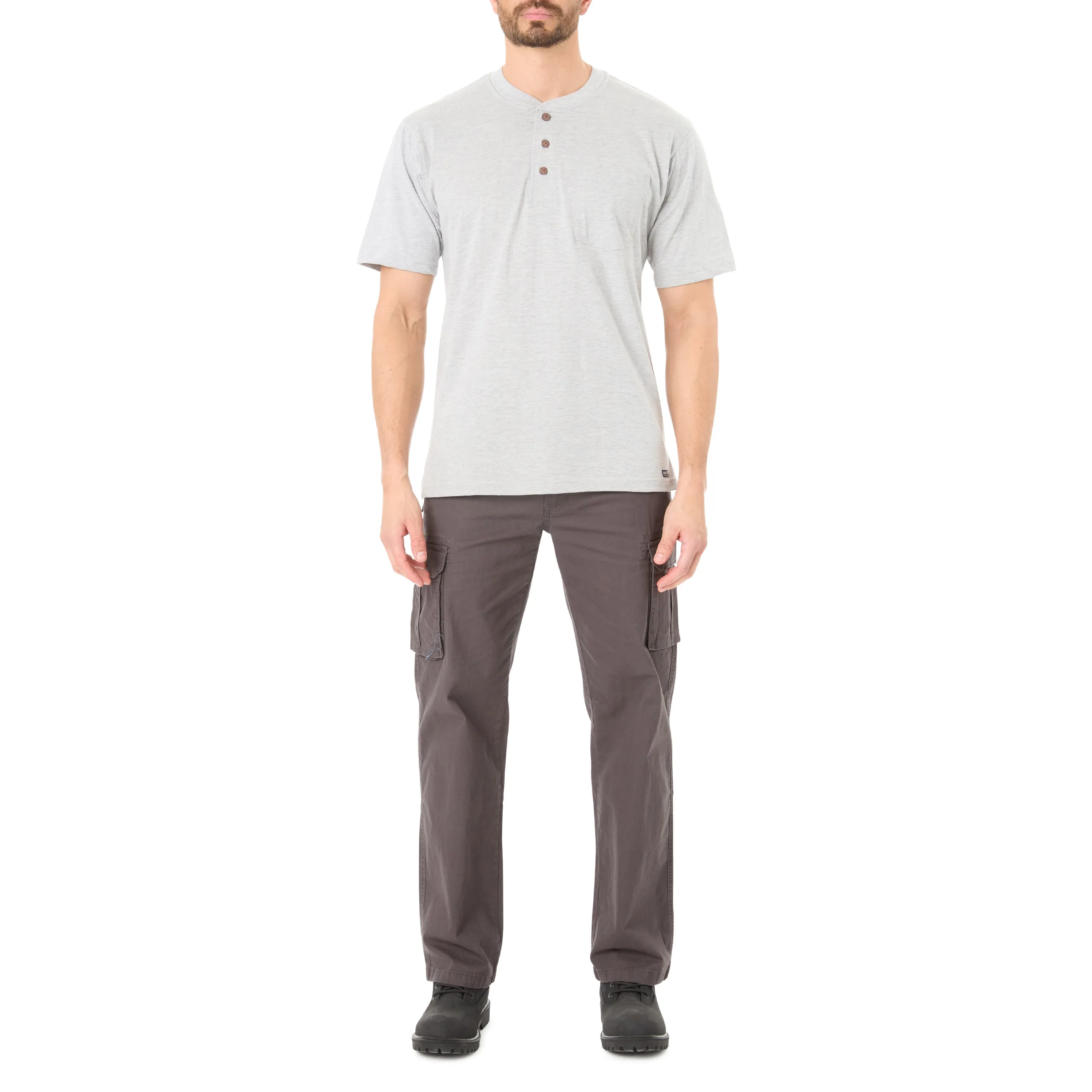 EXTENDED TAIL SHORT SLEEVE HENLEY