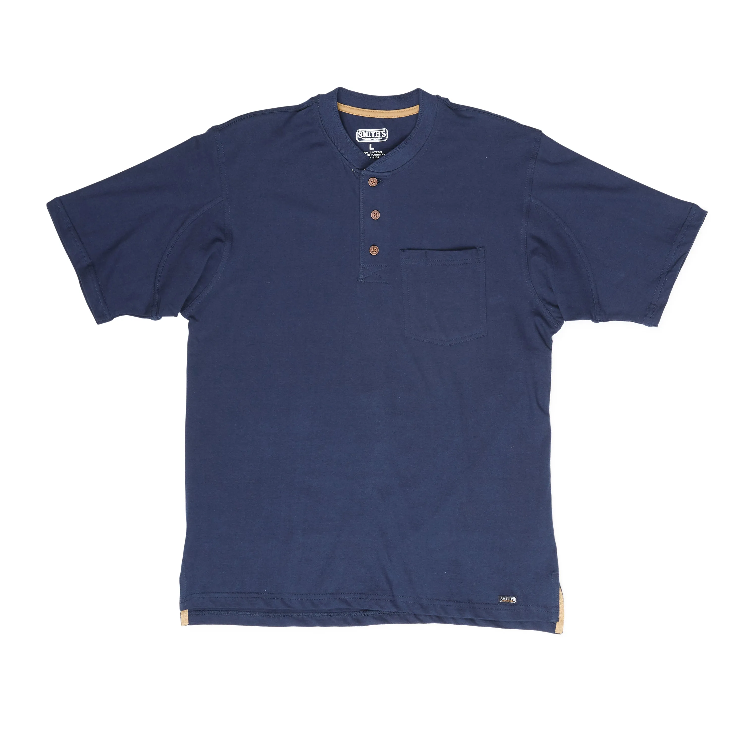 EXTENDED TAIL SHORT SLEEVE HENLEY