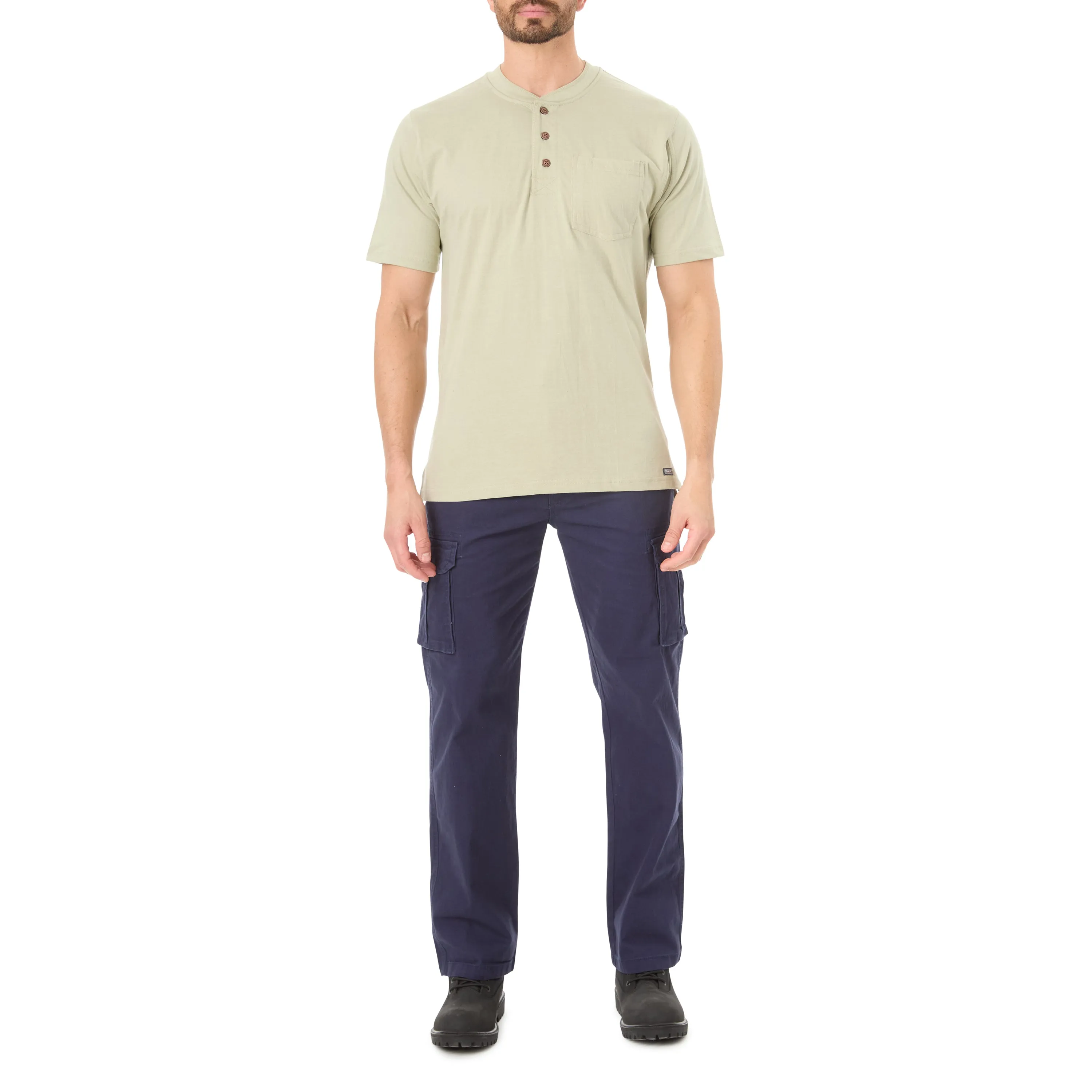 EXTENDED TAIL SHORT SLEEVE HENLEY