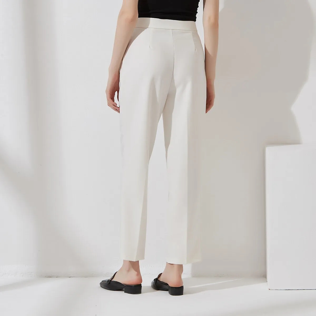 FashionSierra - Double Breasted Blazer High Waist Straight Pants