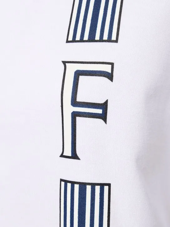 Ferragamo   Cotton jersey printed logo t-shirt 