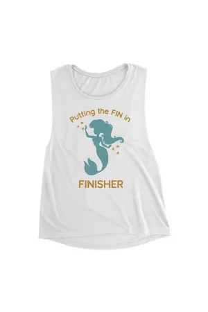 FIN in FINISHER Little Mermaid inspired Muscle Tank