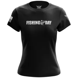 Fishing Day Women's Short Sleeve Shirt