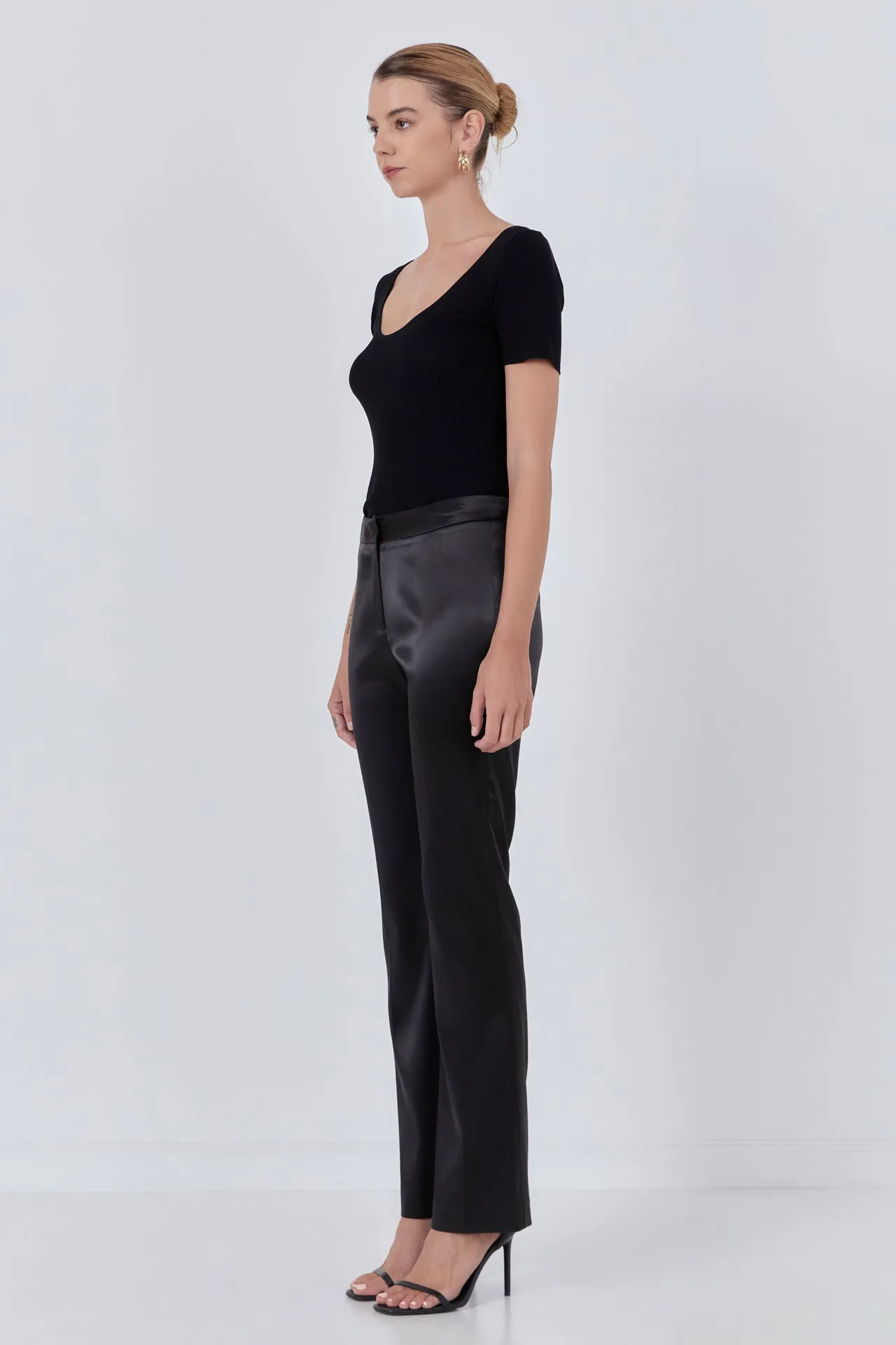 Flared Solid Trouser