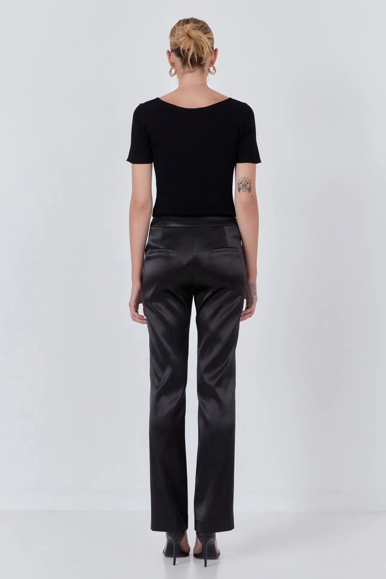 Flared Solid Trouser