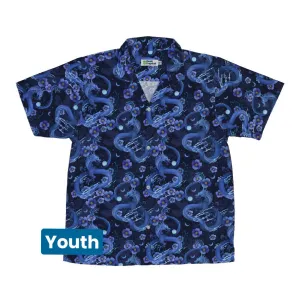 Floral Dragon Night Youth Hawaiian Shirt