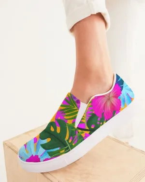 FLORAL TROPICAL CANVAS SHOES