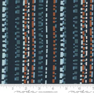 Folk & Lore Peacoat Playful Dash Yardage by Fancy That Design House for Moda Fabrics