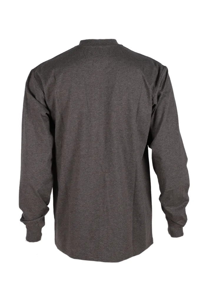 Forge Fr Men's Charcoal Grey Light Weight Henley Tee