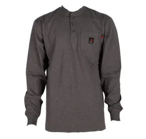 Forge Fr Men's Charcoal Grey Light Weight Henley Tee