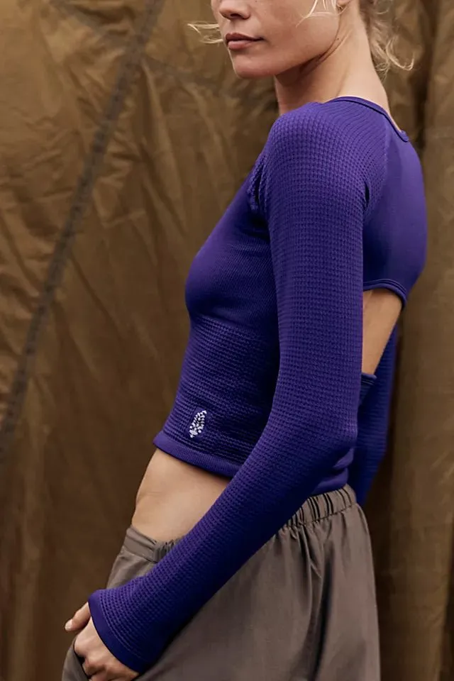 FP Movement Bail Out Long Sleeve Layer in Dark Amethyst