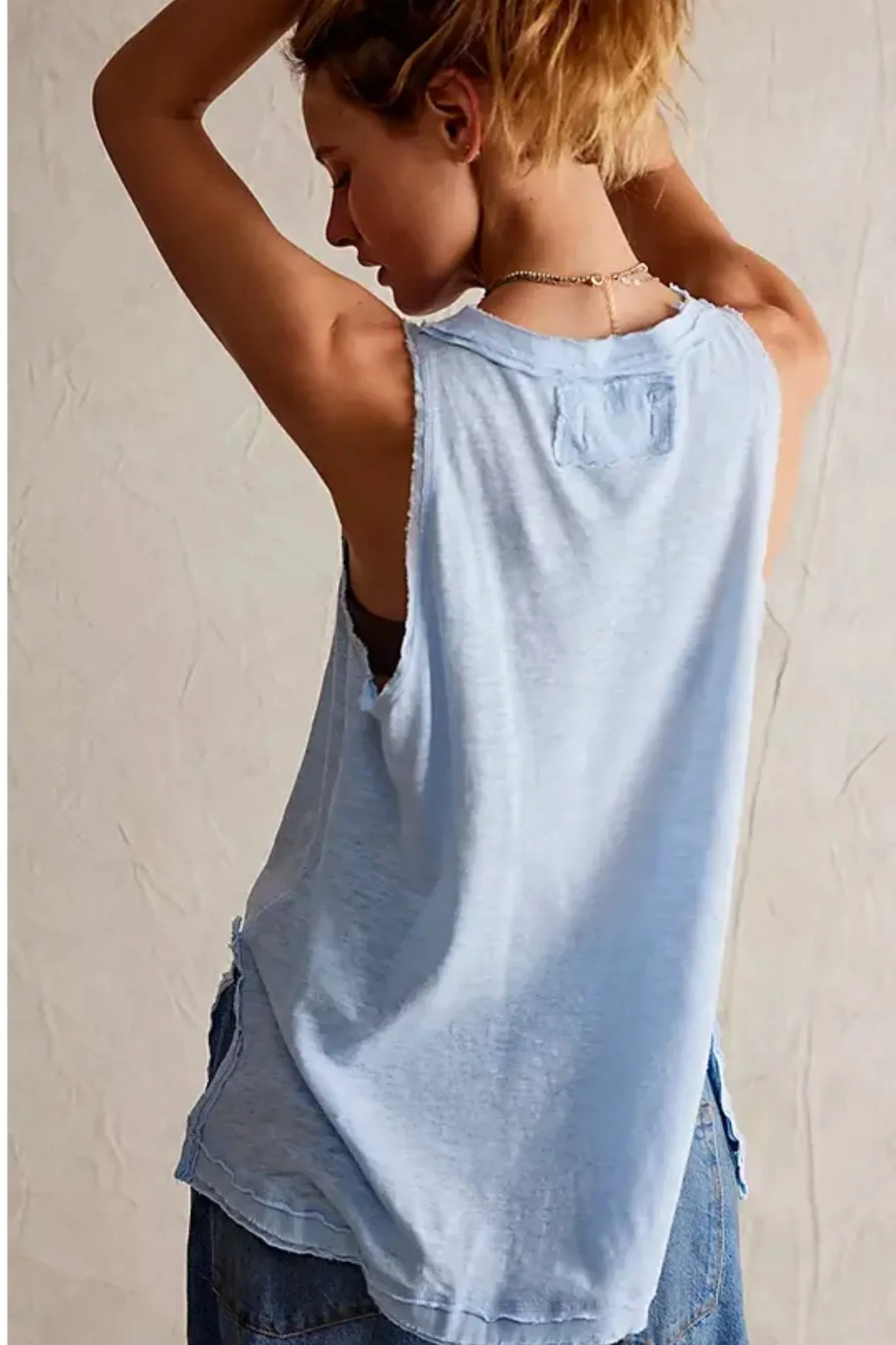 Free People: Love Language Solid Tank in Dewshine